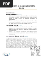 Lección 8 - Alabamos a Dios en Nuestra Casa