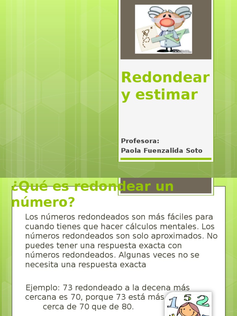 Ejercicios de Redondeo para Tercer Grado | PDF | Redondeo | Enseñanza ...