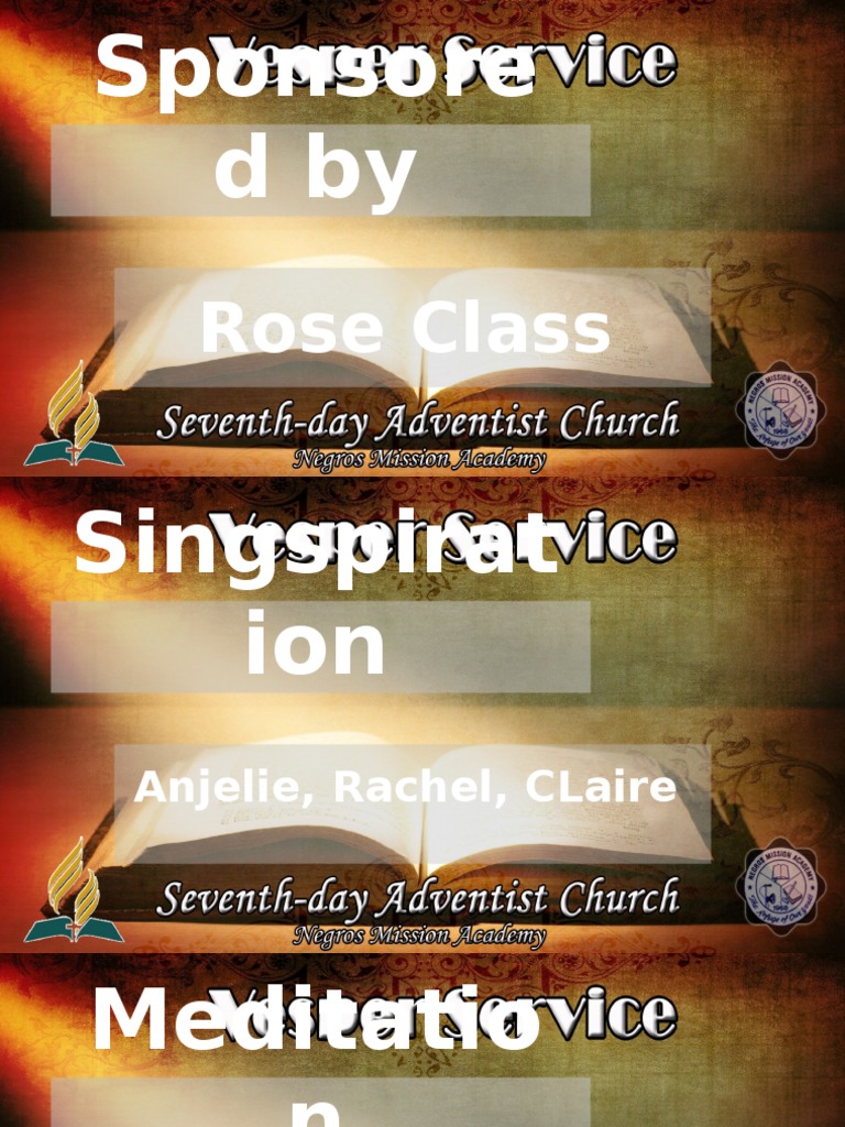 SDA Vespers Program Outline | PDF