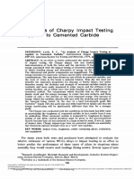 An Analysis of Charpy Impact Testing