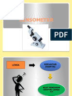 Mengukur Kekuatan Lensa dengan Lensometer