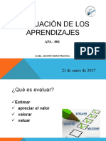 Evaluación de Los Aprendizajes JER