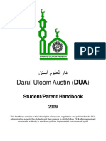 م اراد Darul Uloom Austin (DUA) : Student/Parent Handbook