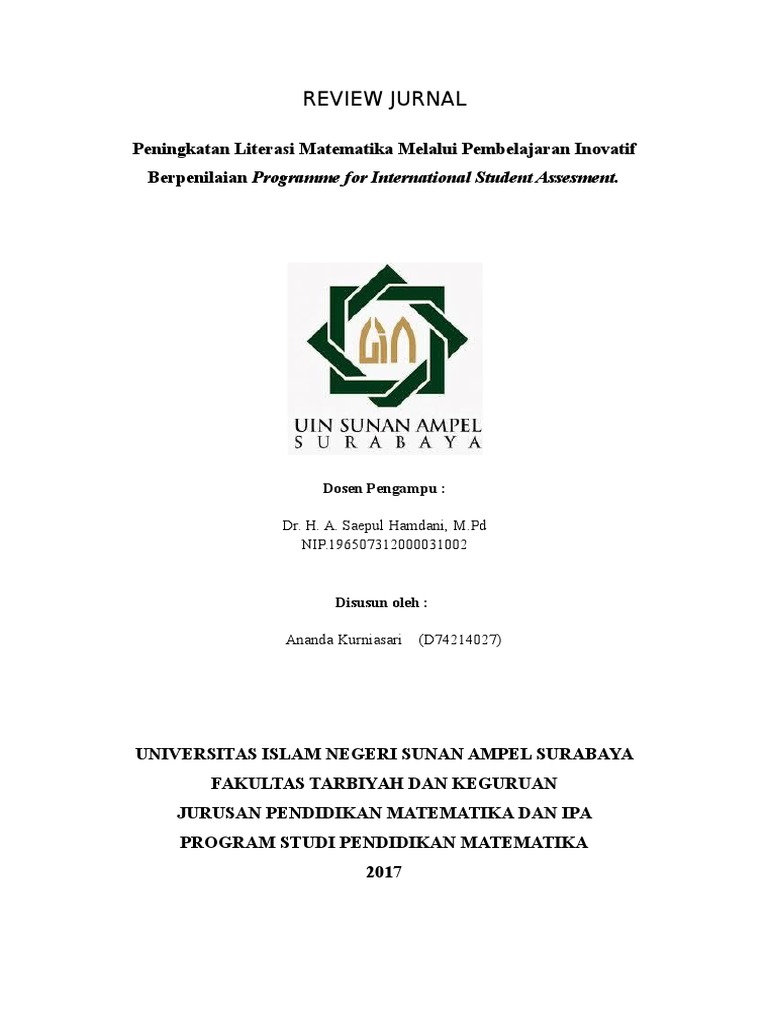 Contoh Review Jurnal Pdf