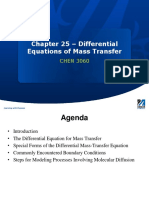 Chapter 25 - Differential Equations of Mass Transfer