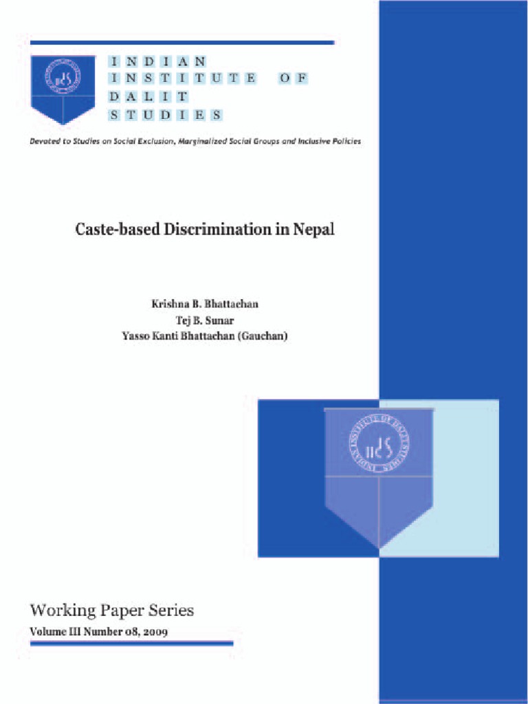 Caste-Based Discrimination in Nepal PDF | PDF | Dalit | Caste