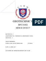 GEOTECHNIC II Individual Assignment 3 (FOC) Group 5