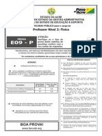 E09-P - Professor Nível 2 - Fisica