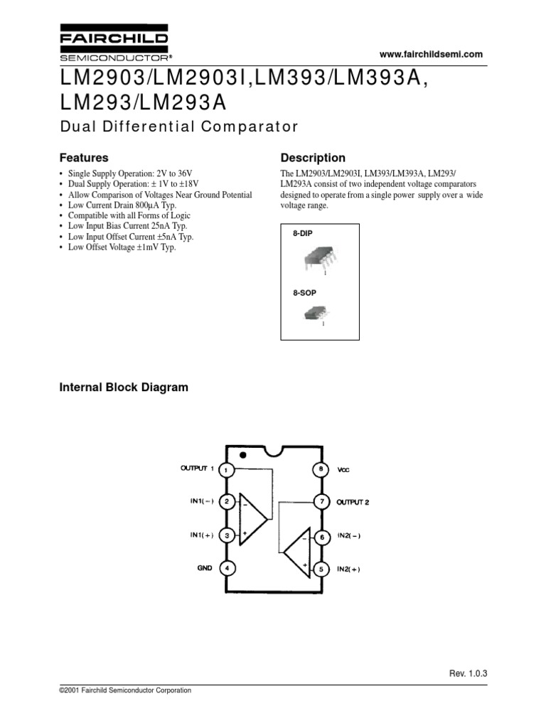 Datasheet_LM393 | Manufactured Goods | Electrical Engineering