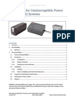 Procedures For Uninterruptible Power Supply (UPS) Systems: Bangor