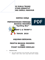 Spelling Bee-Kertas Kerja