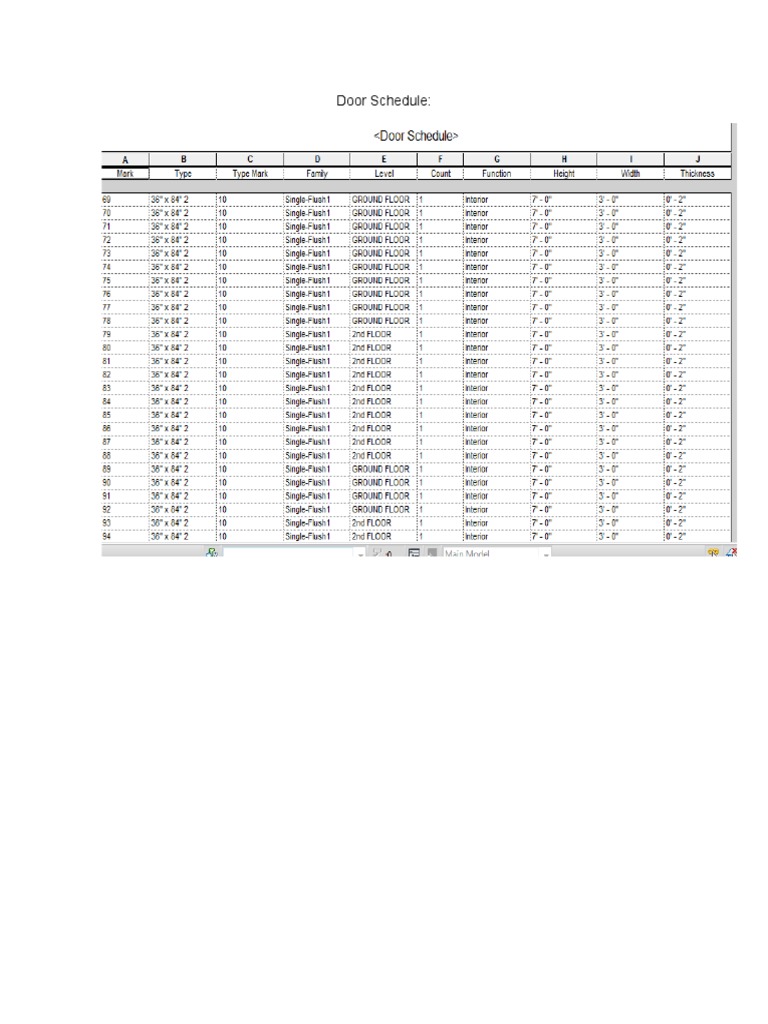 Comprehensive Door and Window Schedule | PDF