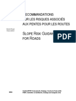 Recommandations Sur Les Risques Associés Aux Pentes Pour Les Routes PDF