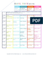 Daily Schedule Prek