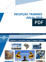 Cadu e Renata - recepção trainees - analistas