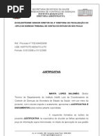 RESPOSTA  DA CONTAS ANUAIS DE 2008 TRIBUNAL DE CONTAS DO ESTADO DE SÃO PAULO