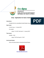 Application For Leave of Absent PDF