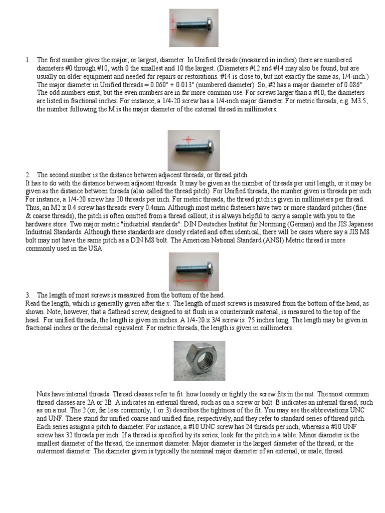 Thread Callout | Screw | Metalworking