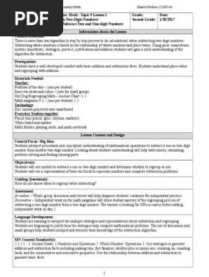 edtpa lesson plan 1 elemmath