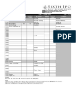 Timetable - Drill Camp 2016