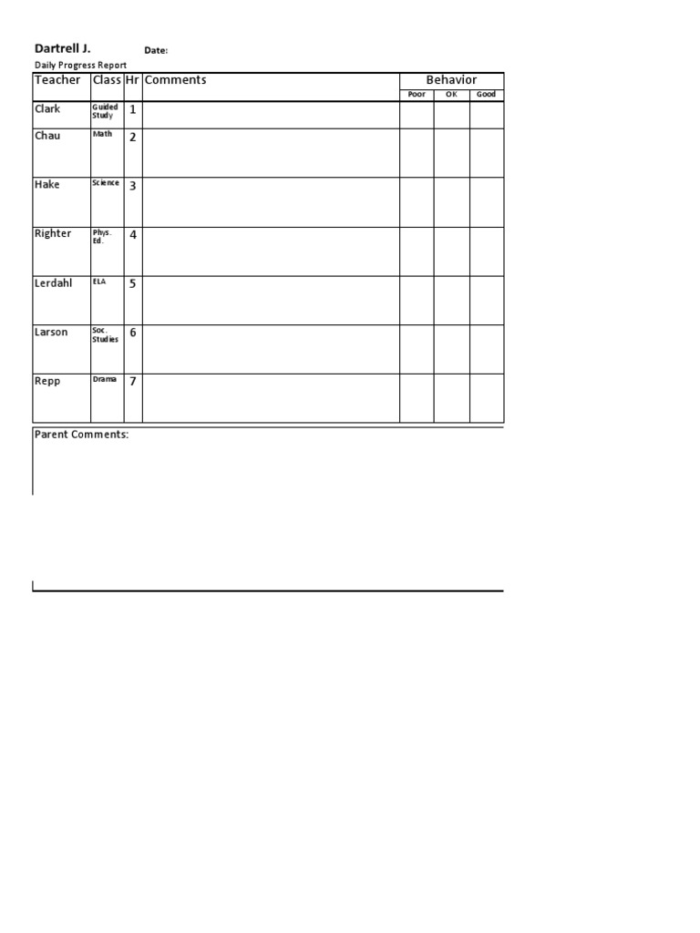 Daily Progress Report Summary | PDF