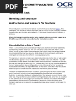 Bonding and Structure Transition Guide Checkpoint Task