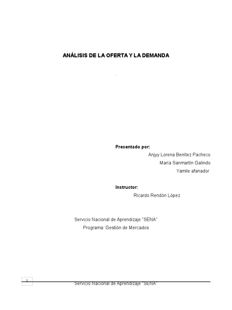 Análisis de Oferta y Demanda en MASY | PDF | Monopolio | Mercado (economía)