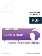 VMI Standard Report