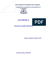Statistica CSIE ASE Manual de Studiu Undividual 2016-2017 Emilia Gogu