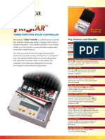 Three-Function Solar Controller Key Features and Benefits: 45 or 60 Amps at 12-48 Volts