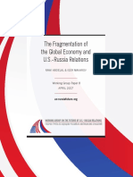 The Fragmentation of the Global Economy and U.S.-Russia Relations