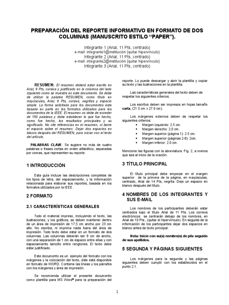 Modelo Paper | PDF | Soporte | Diseño gráfico