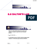 8.8 Dalton'S Law: Container or A System Is Equal To The Sum of The Partial Pressure P1 + P2 + P3 +