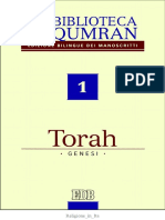 A Cura Di Giovanni Ibba La Biblioteca Di Qumran. Torah - Genesi