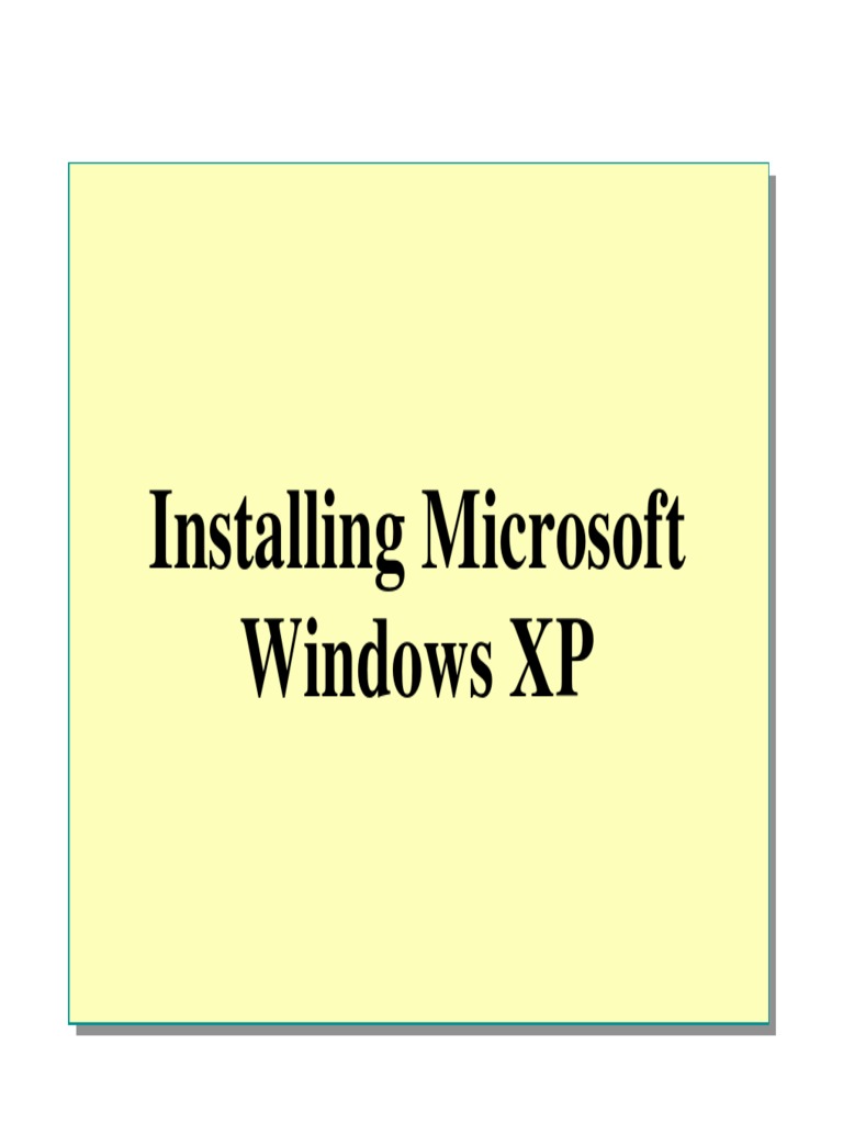 Winxp Installation | PDF | Microsoft Windows | File System