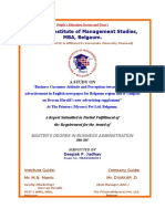 Belgaum Institute of Management Studies, MBA, Belgaum.: A Study On