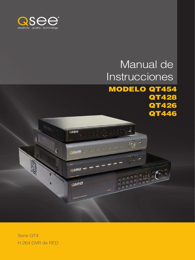 Q-See QT Series Manual - Spanish | Grabadora de vídeo digital | Point