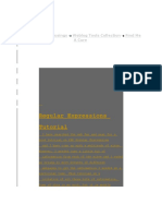 Regular Expressions Tutorial: Visit