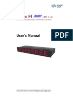 User's Manual: LED 1 X 8