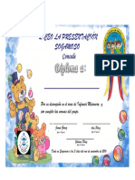 Diploma Juanita Infancia