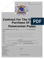 Puppy Contract Restrictions or None