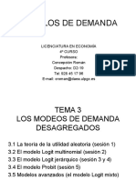 Tema 3 Los Modelos de Demanda Desagregados