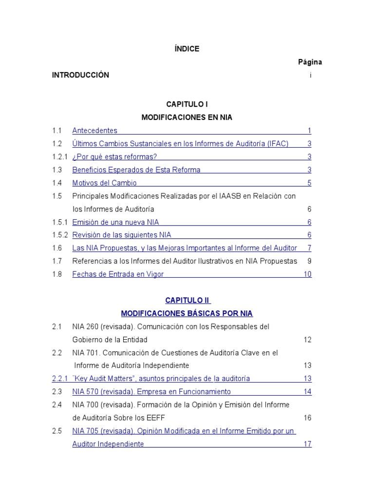 37 TI, Modificaciones en NIA | PDF | Auditoría financiera | Contralor