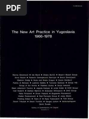 the new art practice in yugoslavia 1966 1978 pdf cognitive science science
