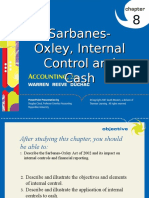 Click To Edit Master Title Style: 8 Sarbanes-Oxley, Internal Control and Cash
