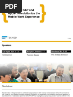 MOB 101 - SAP and Apple: Revolutionize The Mobile Work Experience