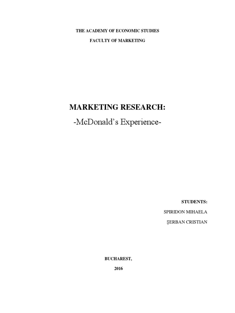 McDonald's.pdf | Mc Donald's | Menu