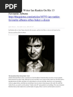 Ian Rankin On His 13 Favourite Albums