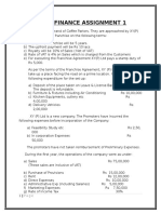 Financial Modelling Assignment 1