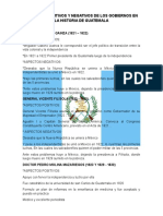 Aspectos Positivos y Negativos de Los Gobiernos en La Historia de Guatemala